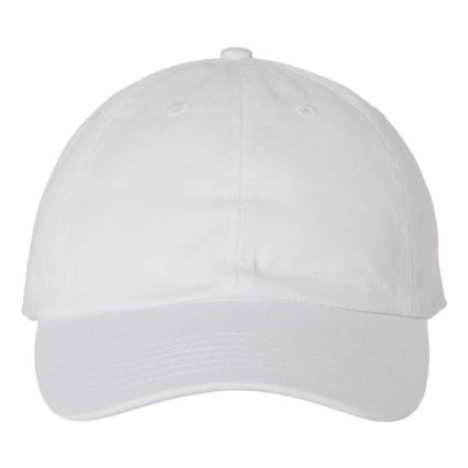 Valucap VC300 Adult Washed Dad Hat in White