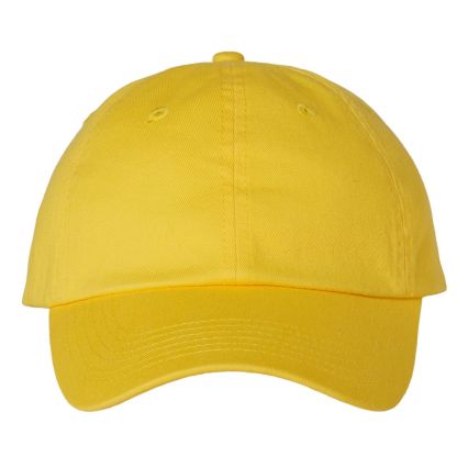 Valucap VC300 Adult Washed Dad Hat in Yellow