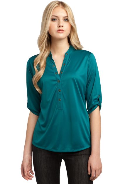 OGIO Crush Henley LOG111 in Torque teal