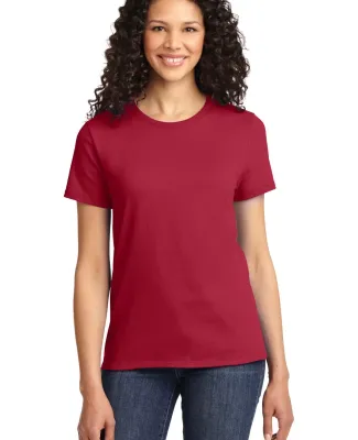 Port & Company Ladies Essential T Shirt LPC61 in Red