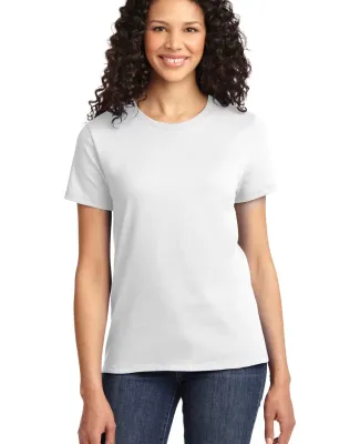 Port & Company Ladies Essential T Shirt LPC61 in White