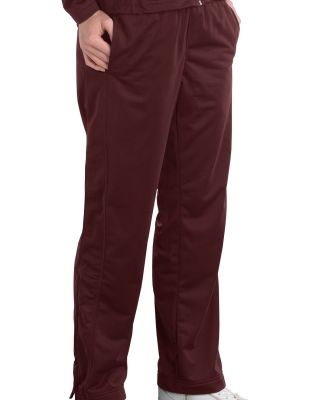 Sport Tek Ladies Tricot Track Pant LPST91 in Maroon