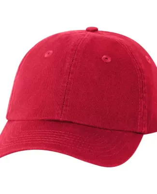 Valucap VC300Y Washed Twill Women/Youth Dad Hat Red