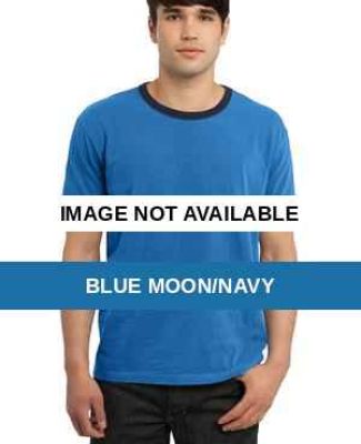 Port  Company Essential Pigment Dyed Ringer Tee PC Blue Moon/Navy
