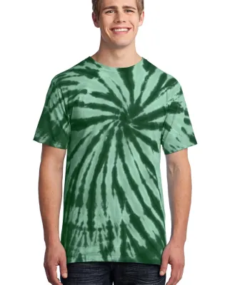 Port  Company Essential Tie Dye Tee PC147 Forest Green