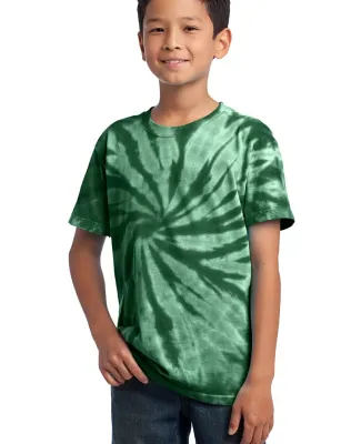 Port & Company Youth Essential Tie Dye Tee PC147Y Forest Green