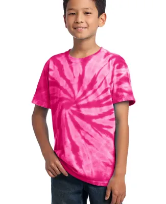 Port & Company Youth Essential Tie Dye Tee PC147Y Pink