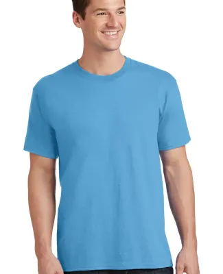 Port & Company PC54 5.4 oz 100 Cotton T Shirt  Aquatic Blue