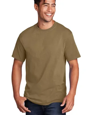 Port & Company PC54 5.4 oz 100 Cotton T Shirt  Coyote Brown
