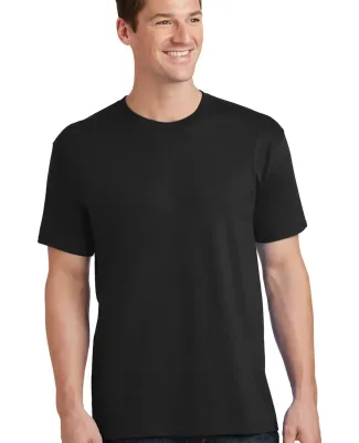 Port & Company PC54 5.4 oz 100 Cotton T Shirt  Jet Black