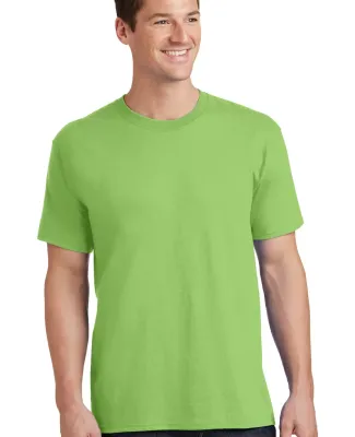 Port & Company PC54 5.4 oz 100 Cotton T Shirt  LIME