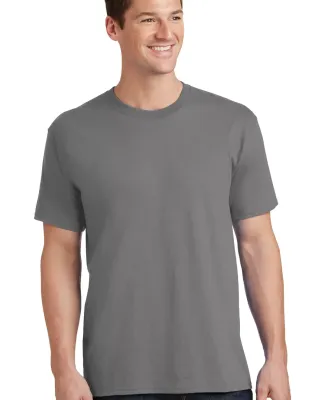 Port & Company PC54 5.4 oz 100 Cotton T Shirt  Medium Grey