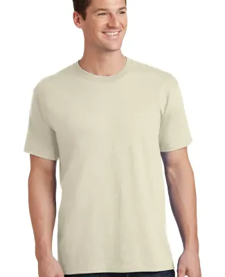 Port & Company PC54 5.4 oz 100 Cotton T Shirt  Natural