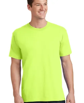 Port & Company PC54 5.4 oz 100 Cotton T Shirt  Neon Yellow