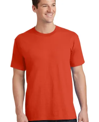 Port & Company PC54 5.4 oz 100 Cotton T Shirt  Orange