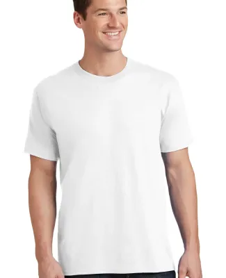 Port & Company PC54 5.4 oz 100 Cotton T Shirt  White
