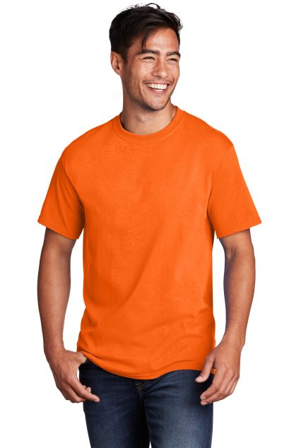 Port & Company PC54 Wholesale 5.4 oz Plain Cotton  in S. orange