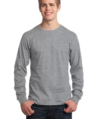 Port  Company Long Sleeve 54 oz 100 Cotton T Shirt Ath Heather