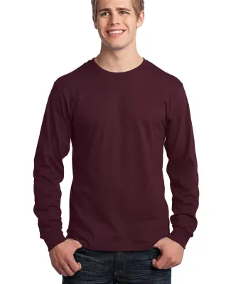 Port  Company Long Sleeve 54 oz 100 Cotton T Shirt Ath Maroon