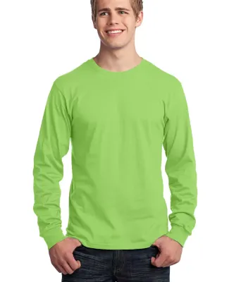 Port  Company Long Sleeve 54 oz 100 Cotton T Shirt Lime