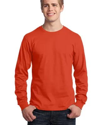 Port  Company Long Sleeve 54 oz 100 Cotton T Shirt Orange
