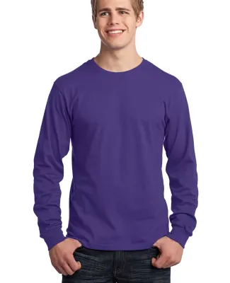 Port  Company Long Sleeve 54 oz 100 Cotton T Shirt Purple