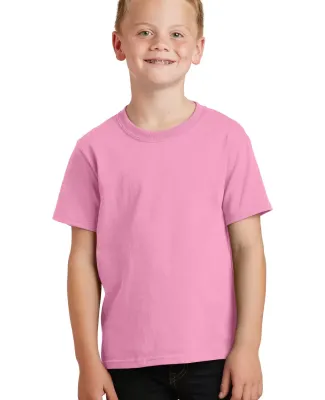 Port & Company Youth 5.4 oz 100 Cotton T Shirt PC5 Candy Pink