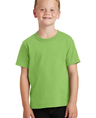 Port & Company Youth 5.4 oz 100 Cotton T Shirt PC5 Lime