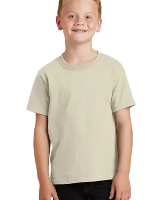 Port & Company Youth 5.4 oz 100 Cotton T Shirt PC5 Natural