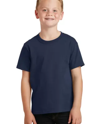 Port & Company Youth 5.4 oz 100 Cotton T Shirt PC5 Navy