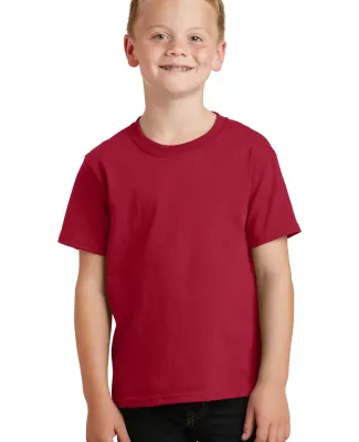 Port & Company Youth 5.4 oz 100 Cotton T Shirt PC5 Red