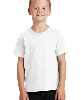 Port & Company Youth 5.4 oz 100 Cotton T Shirt PC5 White
