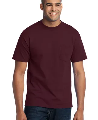 Port  Company 5050 CottonPoly T Shirt with Pocket  Athletic Marn