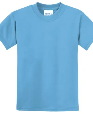 Port & Company Youth 5050 CottonPoly T Shirt PC55Y in Aquatic blue