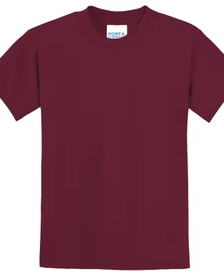 Port & Company Youth 5050 CottonPoly T Shirt PC55Y in Cardinal