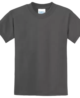 Port & Company Youth 5050 CottonPoly T Shirt PC55Y in Charcoal