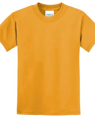 Port & Company Youth 5050 CottonPoly T Shirt PC55Y in Gold