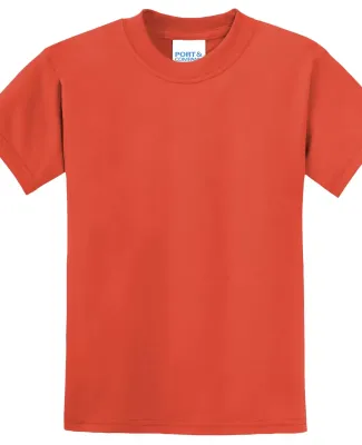 Port & Company Youth 5050 CottonPoly T Shirt PC55Y in Orange