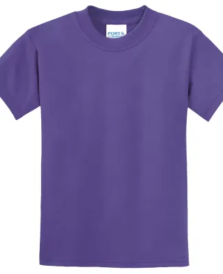 Port & Company Youth 5050 CottonPoly T Shirt PC55Y in Purple
