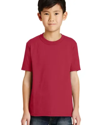 Port & Company Youth 5050 CottonPoly T Shirt PC55Y in Red