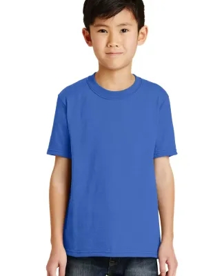 Port & Company Youth 5050 CottonPoly T Shirt PC55Y in Royal blue
