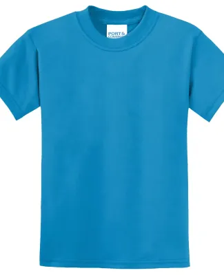 Port & Company Youth 5050 CottonPoly T Shirt PC55Y in Sapphire