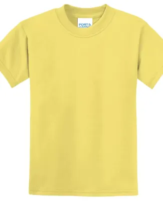 Port & Company Youth 5050 CottonPoly T Shirt PC55Y in Yellow