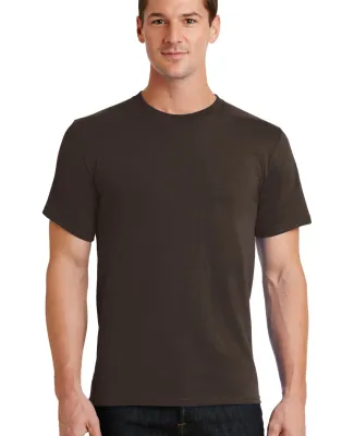 Port & Company Essential T Shirt PC61 Dk Choc. Brown