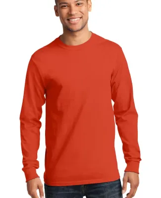 Port  Company Long Sleeve Essential T Shirt PC61LS Orange