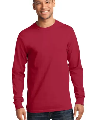 Port  Company Long Sleeve Essential T Shirt PC61LS Red