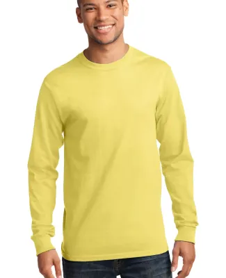 Port  Company Long Sleeve Essential T Shirt PC61LS Yellow