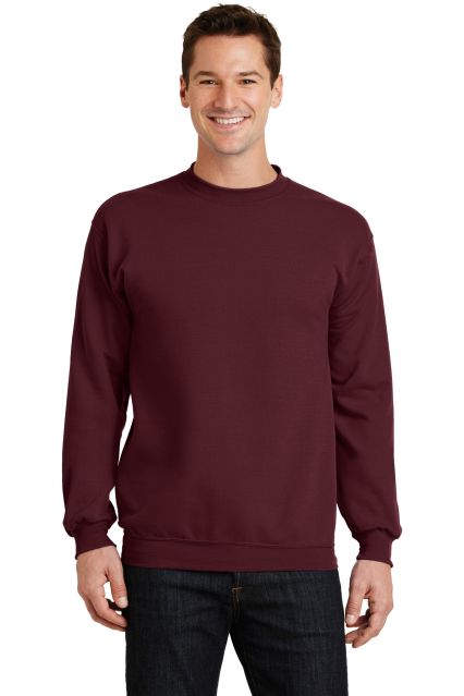 Port & Company Classic Crewneck Sweatshirt PC78 in Maroon