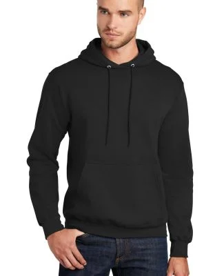 Port & Company Classic Pullover Hooded Sweatshirt  in Jet black