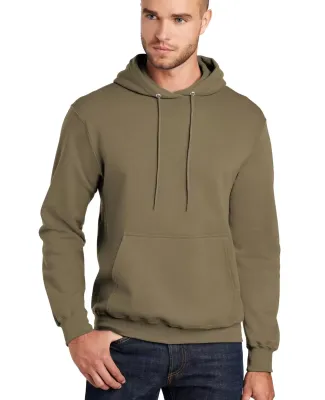 Port & Company Classic Pullover Hooded Sweatshirt  in Coyote brown